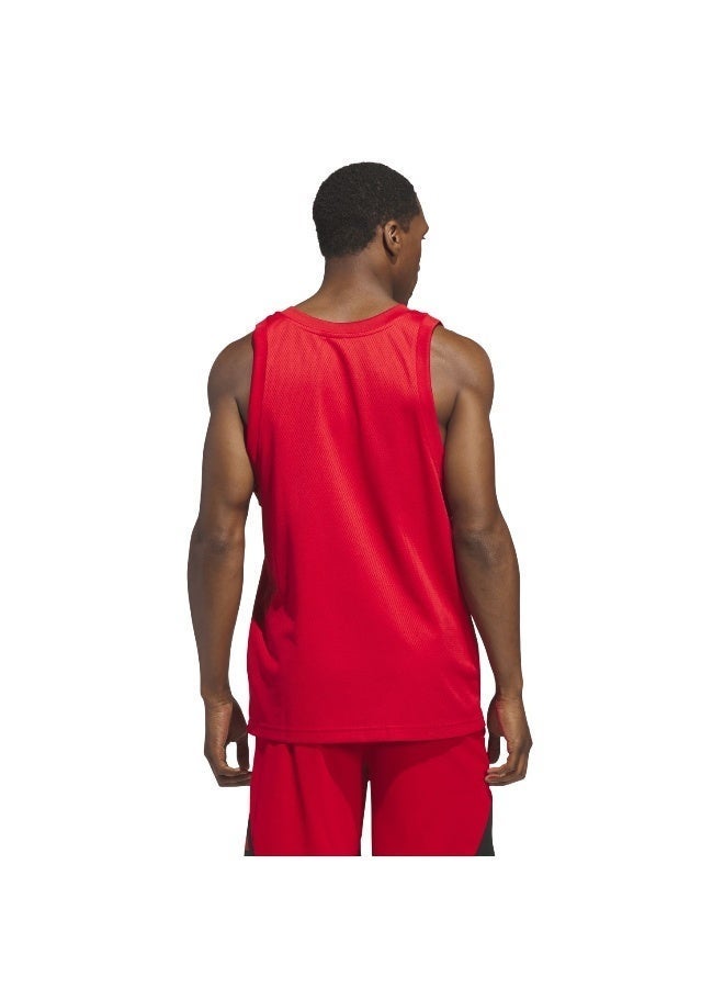 Adidas Legends Tank Red Basketball Tops 2Xs - Image 5